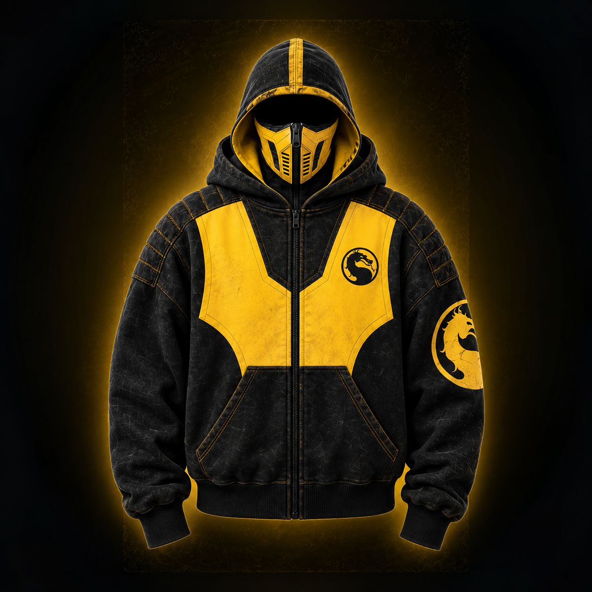 KOMBATHOODD™ NINJA MASK FULL-ZIP HOODIE