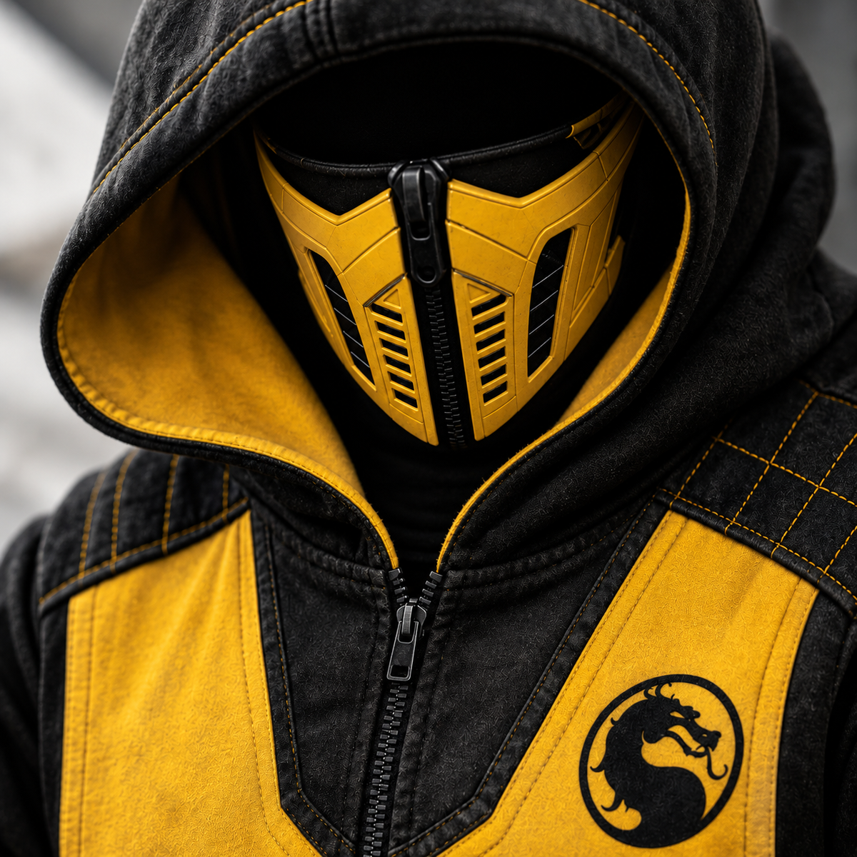 KOMBATHOODD™ NINJA MASK FULL-ZIP HOODIE