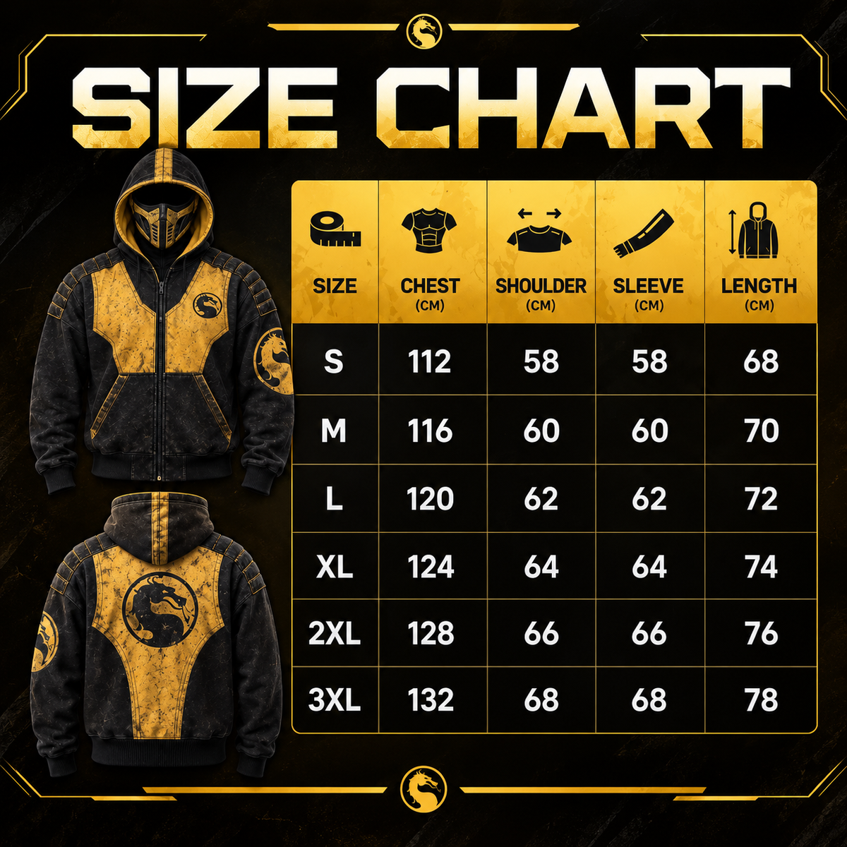KOMBATHOODD™ NINJA MASK FULL-ZIP HOODIE